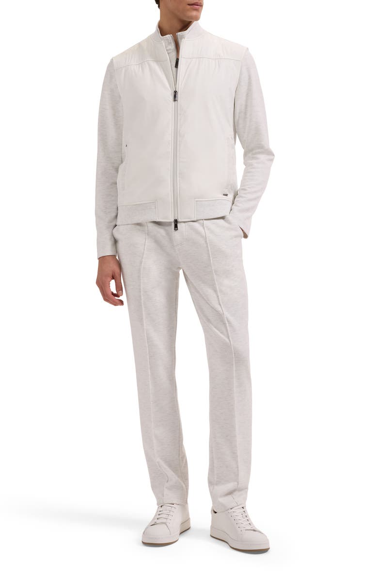 Bugatchi Soft Touch Knit Vest, Alternate, color, Chalk