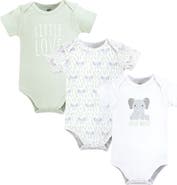Hudson Baby Soft Cotton Bodysuit Triple Pack