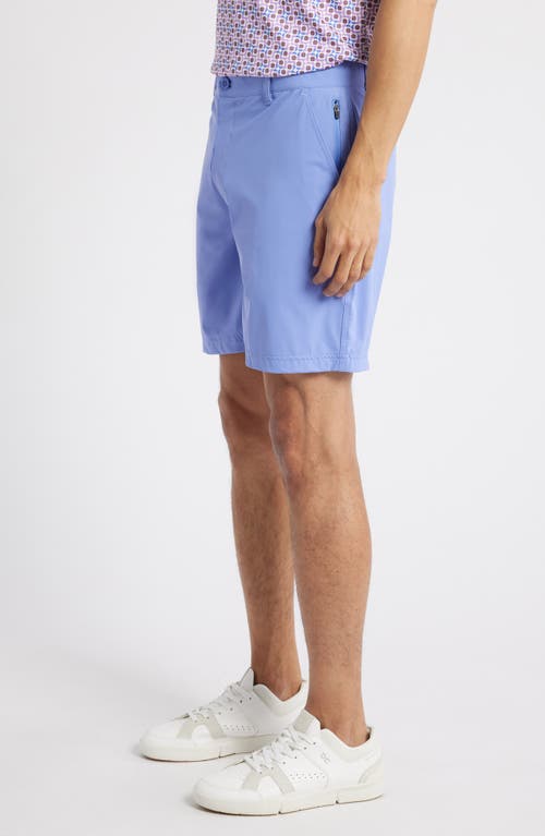 Swannies Fairway 8-inch Flat Front Stretch Golf Shorts In Iris