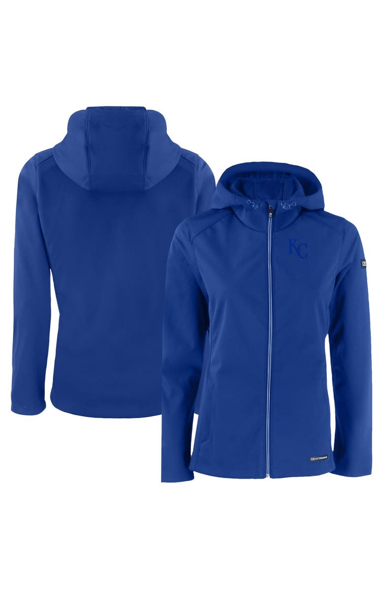 Cutter & Buck Women's Cutter & Buck Blue Royal Evoke Eco Softshell Recycled Full-Zip Jacket, Main, color, 