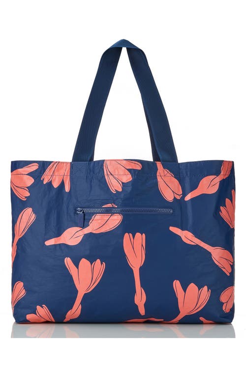 Aloha Collection Heipua Holo Holo Reversible Water Resistant Tyvek® Tote In Blue