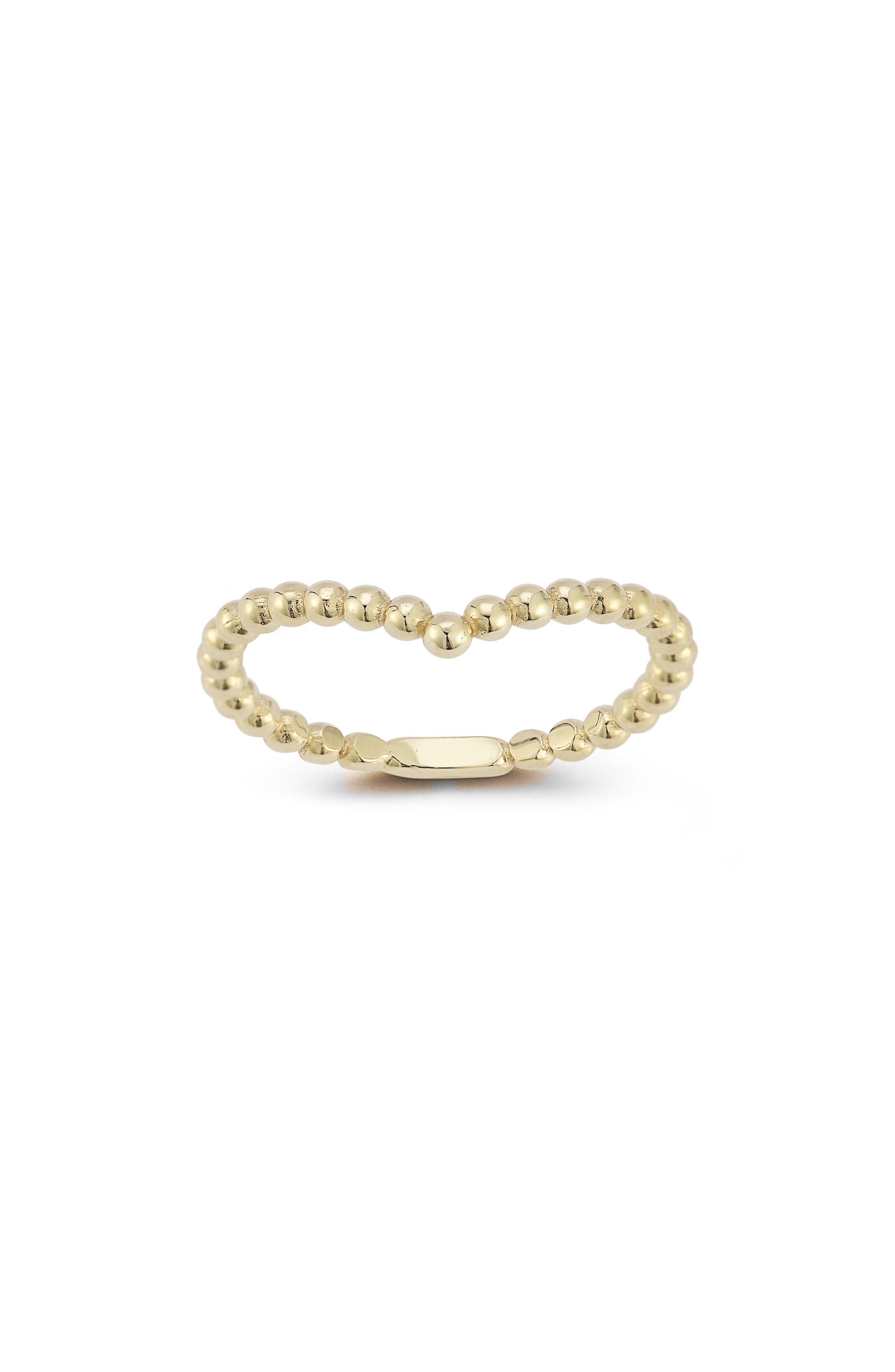 Ember Fine Jewelry V Beaded Ring (Women) | Nordstromrack