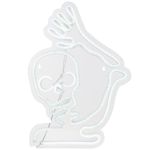 Northlight Led Skeleton Neon Lighted Halloween Wall Or Window Decoration In White
