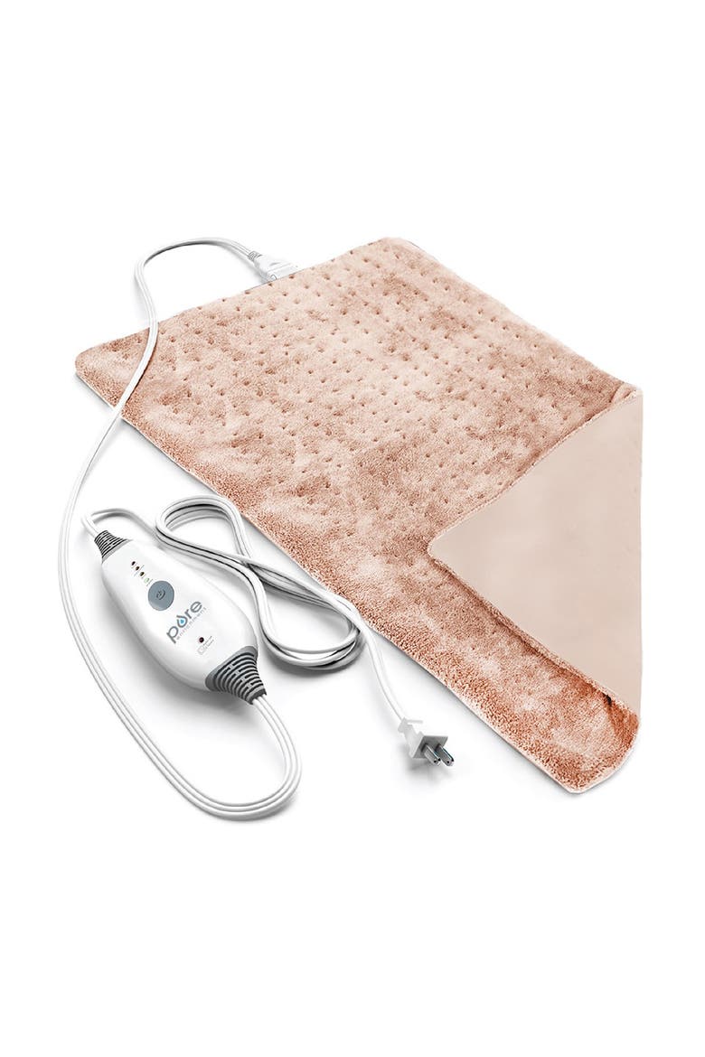 PureRelief Deluxe Heating Pad - Mauve, Main, color, MAUVE