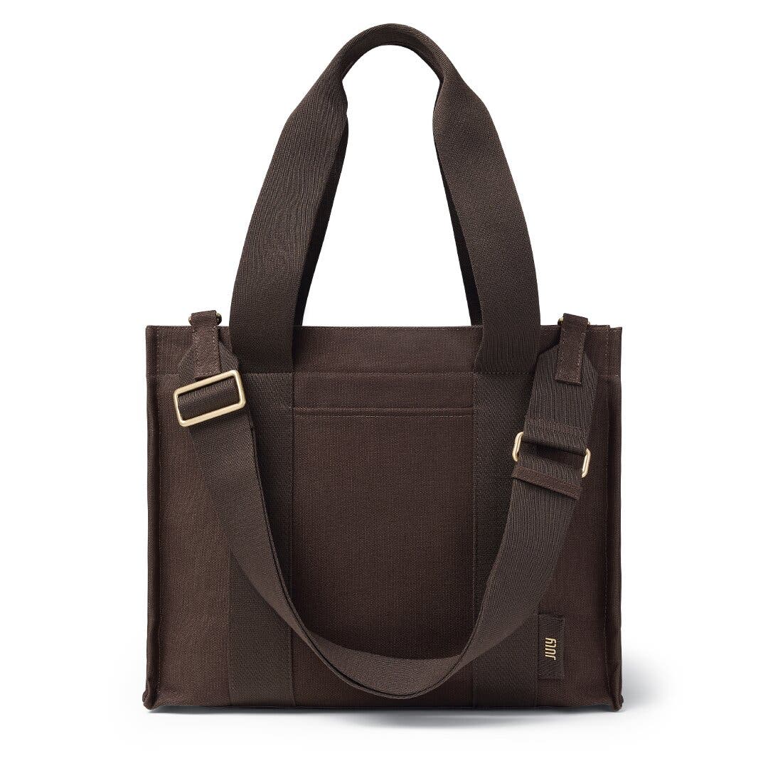 July Everyday Tote Small, Main, color, Dark Brown