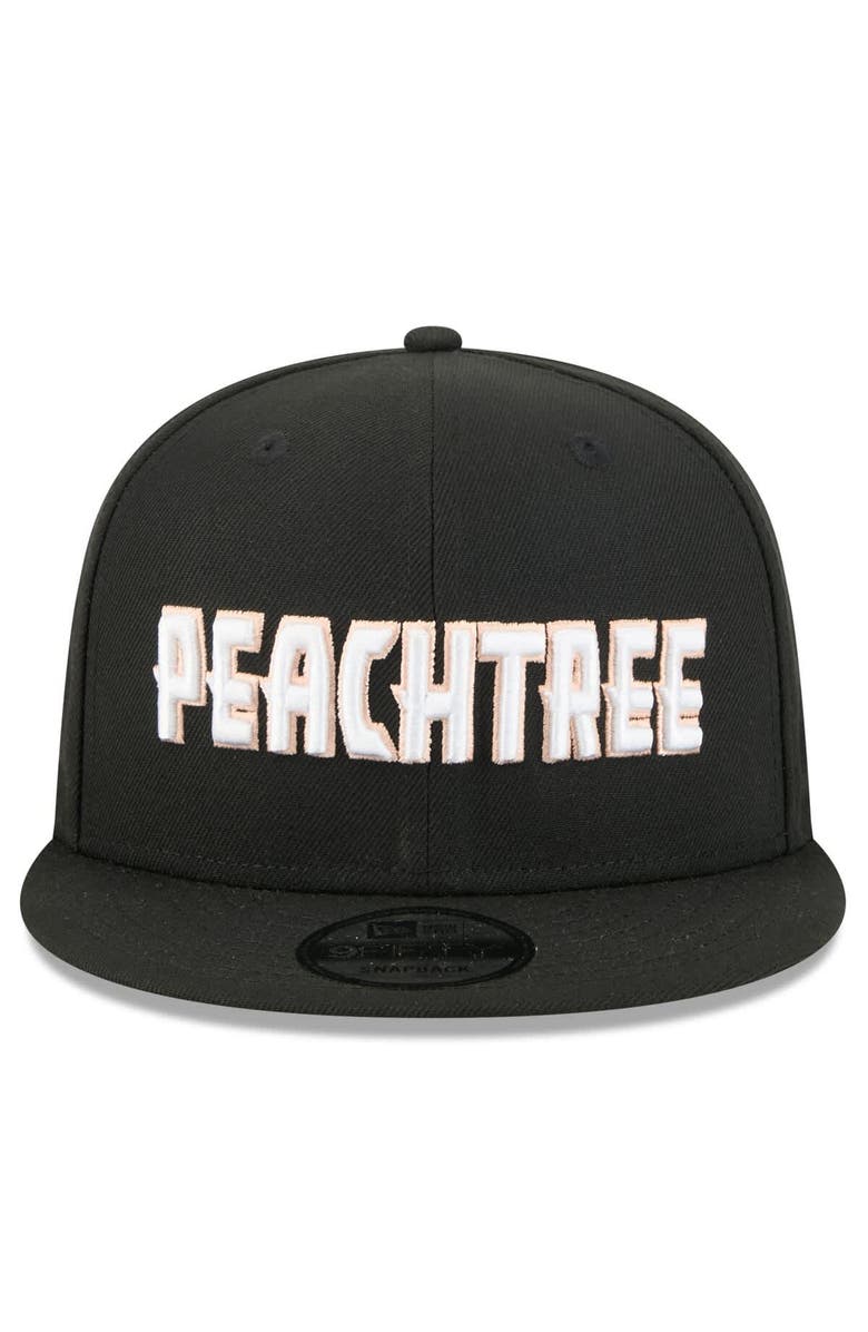 New Era Men
s New Era Black Atlanta Hawks 2025/26 City Edition 9FIFTY Snapback Hat, Alternate, color, Black
