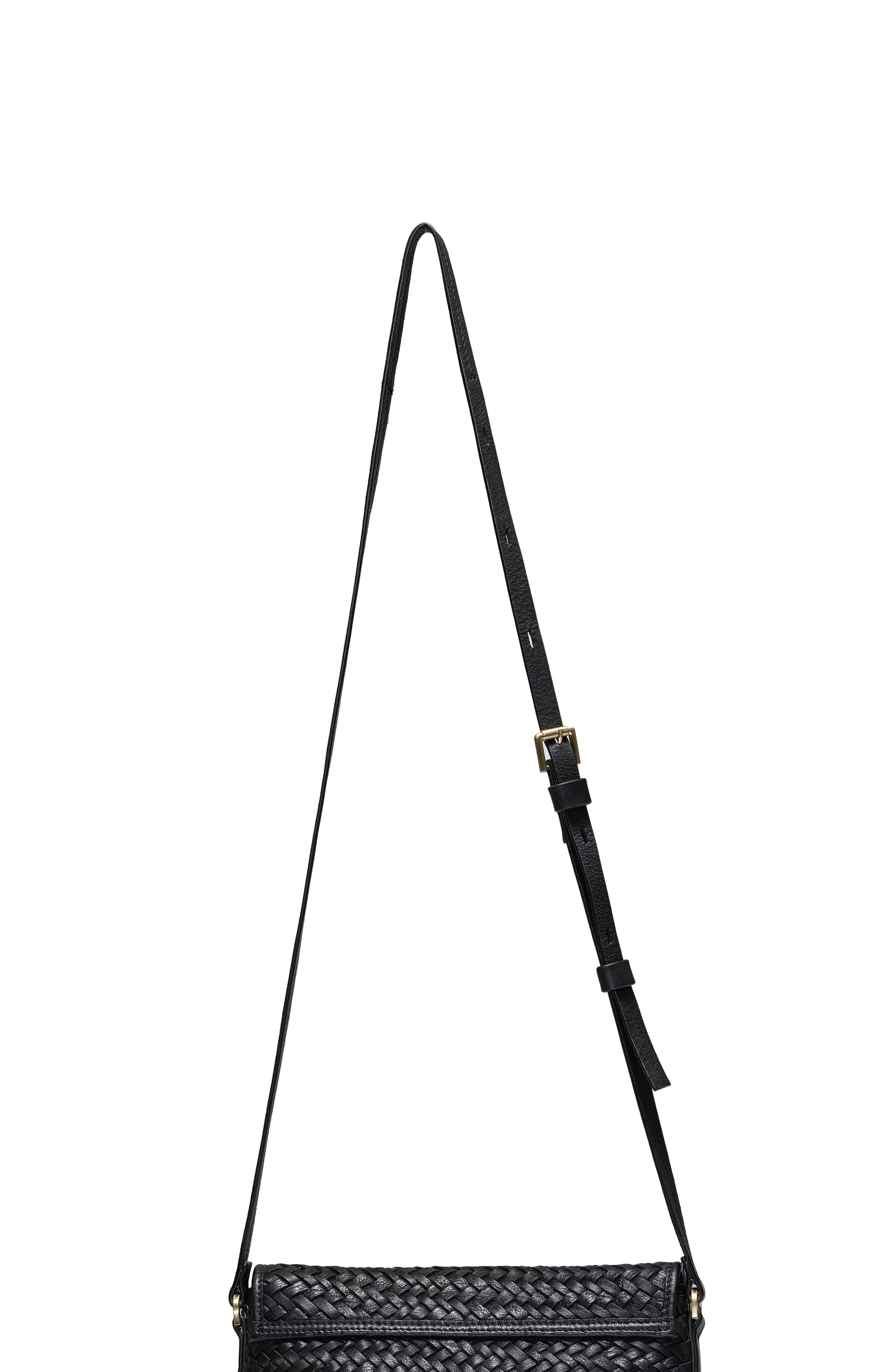Écotorie Irving Woven Crossbody Bag, Alternate, color, Black
