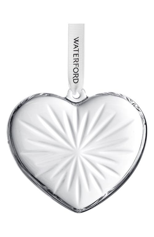 Waterford Heart Crystal Ornament In Transparent