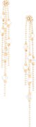 NORDSTROM RACK Faux Pearl Tassel Drop Earrings