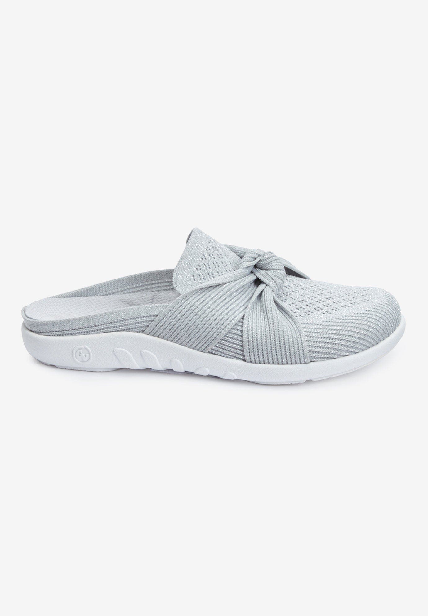 Comfortview The Gwyneth Arch Support Slip On Mule, Alternate, color, Silver Metallic