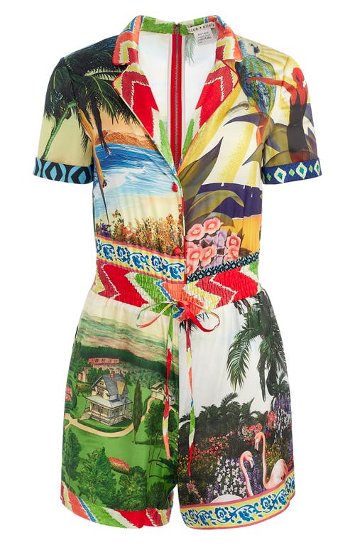 Alice And Olivia Leighton Pajama Romper