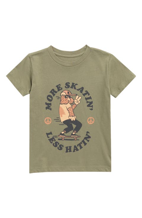 Kids' More Skatin' Cotton Graphic T-Shirt (Toddler & Little Kid)