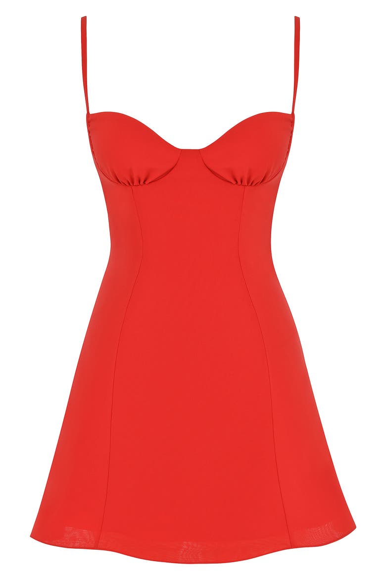 christiana mini dress House OF CB Women's Christiana Floral Minidress - Red