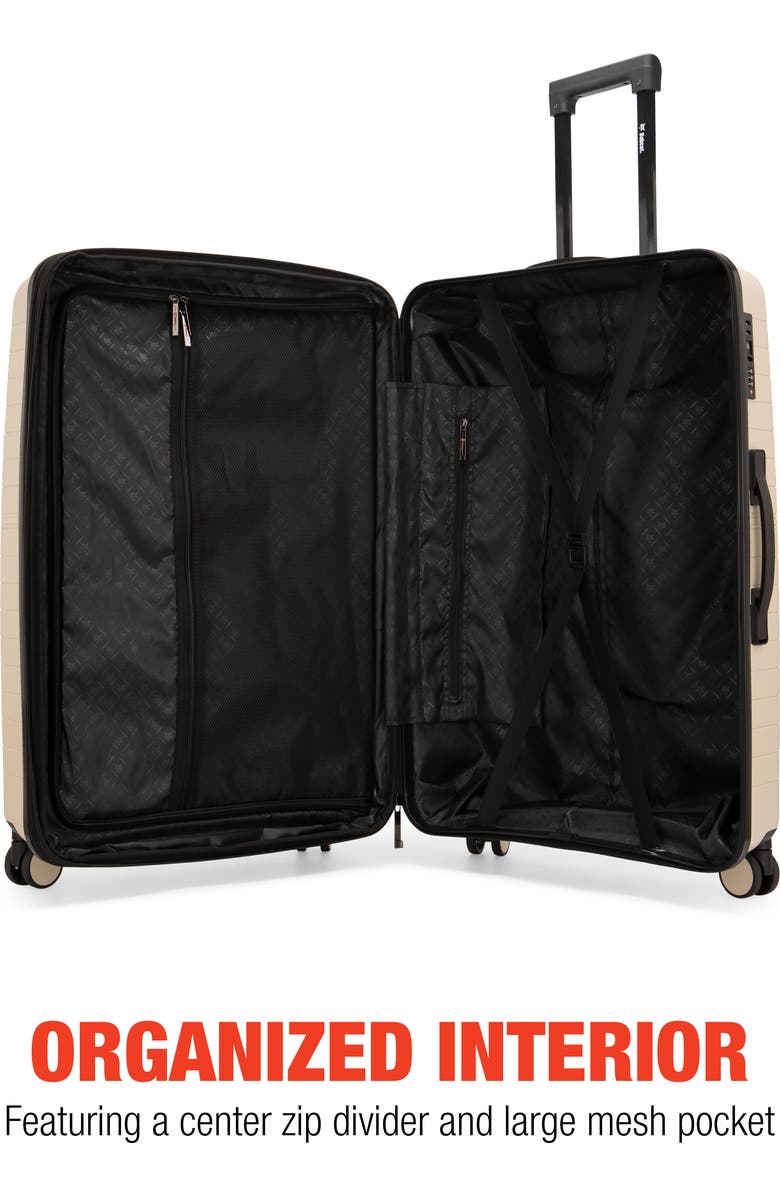 Bobcat Excavator 3 Piece Expandable Spinner Luggage Set with TSA Lock, Alternate, color, Khaki