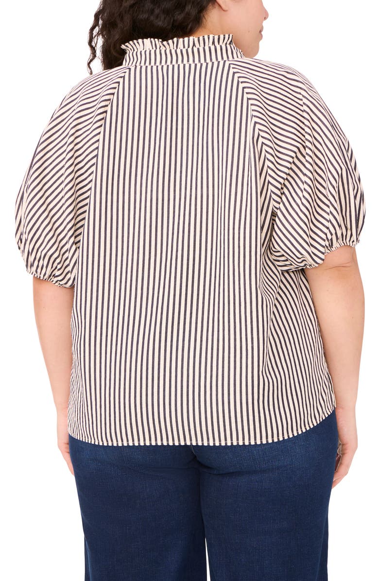 CeCe Stripe Puff Sleeve Seersucker Top, Alternate, color,