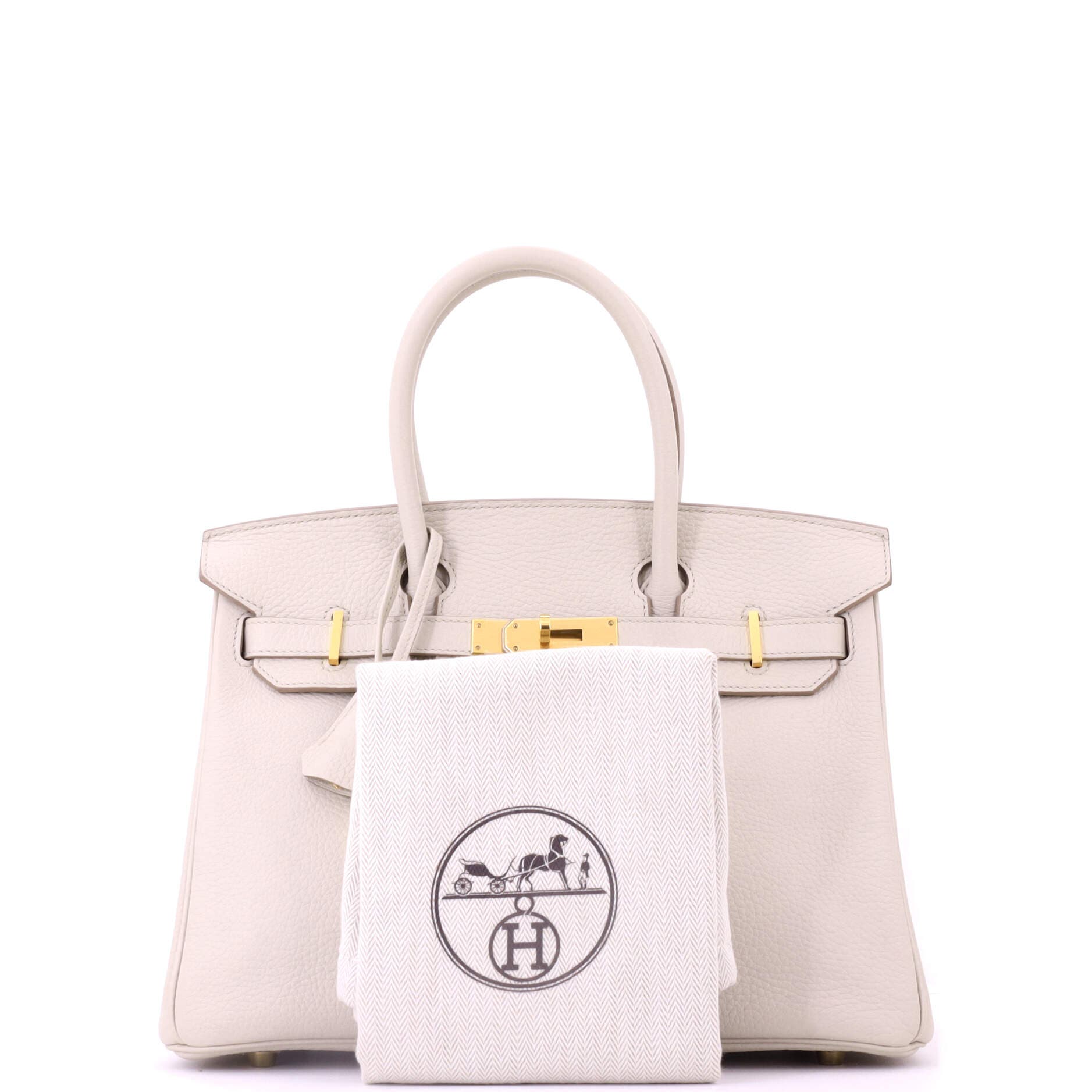Pre-Owned Hermes Birkin Handbag Light Togo with Gold Hardware 30, Alternate, color, Beton