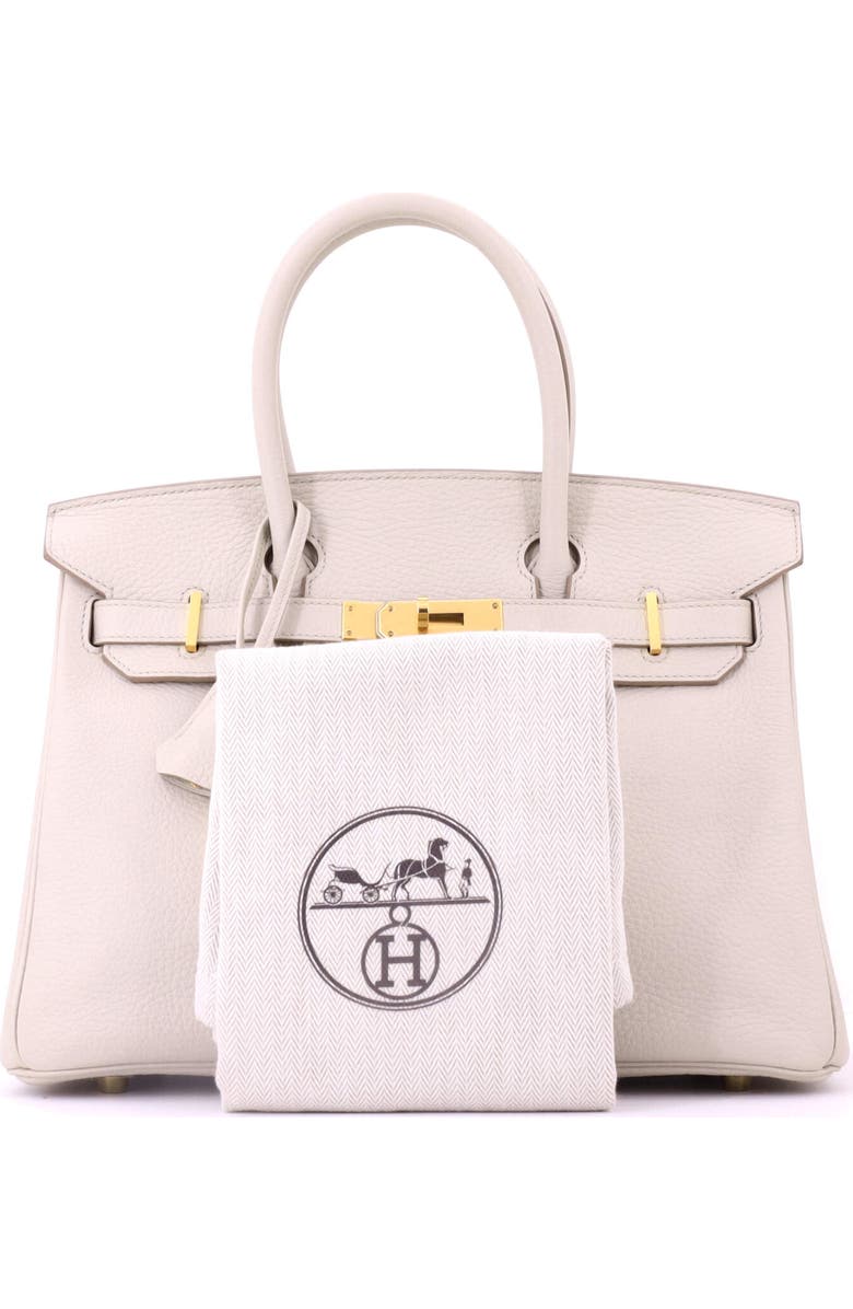 Pre-Owned Hermes Birkin Handbag Light Togo with Gold Hardware 30, Alternate, color, Beton