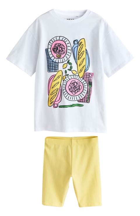 Kids' Graphic T-Shirt & Shorts Set (Little Kid & Big Kid)