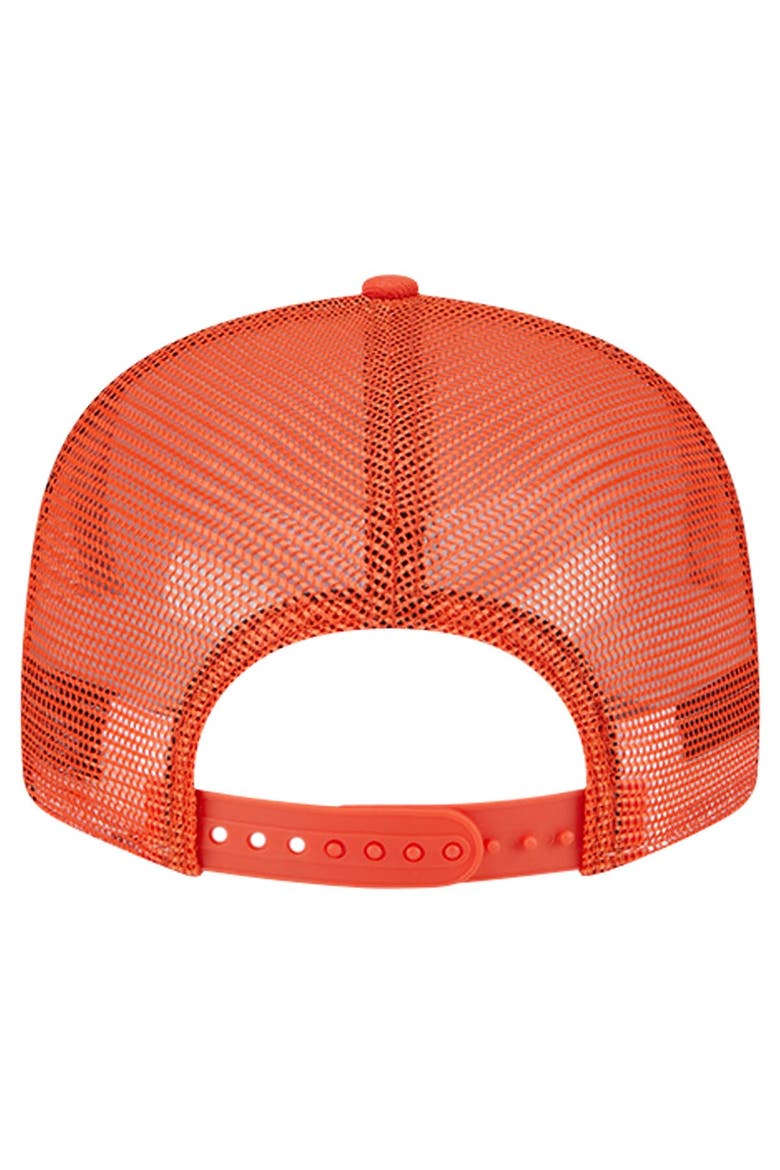Men's New Era Orange San Francisco Giants Bikini Bottom Trucker 9FIFTY Snapback Hat, Alternate, color, Orange