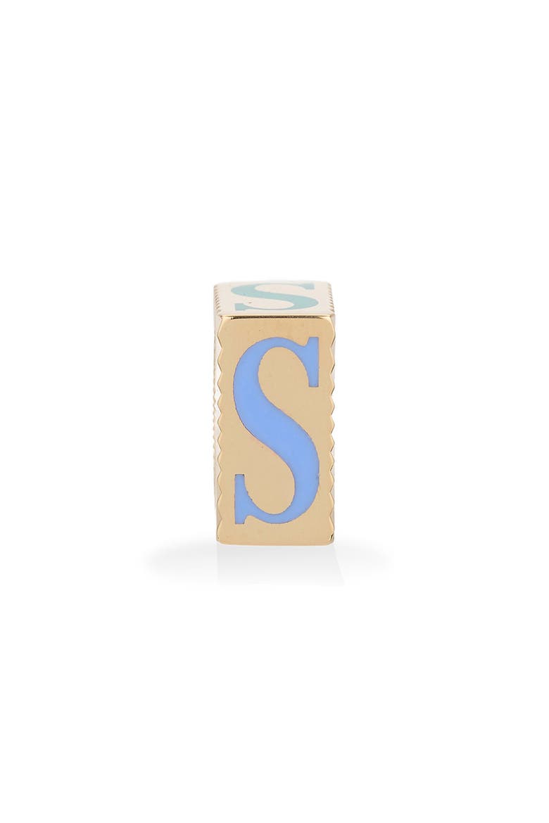 Initial Bead Charm, Alternate, color, YELLOW GOLD S
