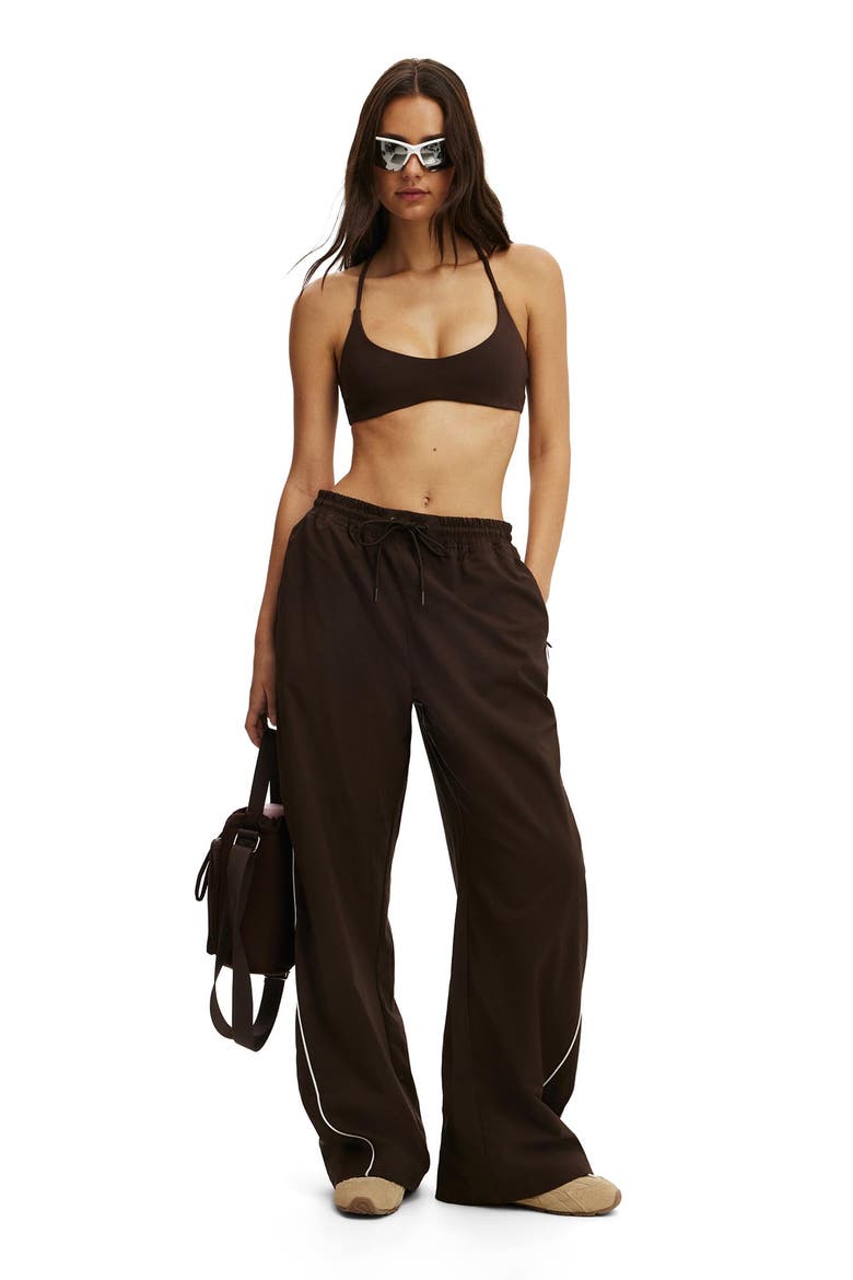 Women's Active Baggy Woven Sweatpant, Alternate, color, French Roast