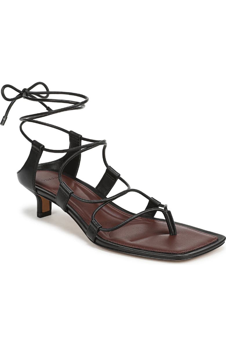 Vince Paulette Ankle Wrap Sandal, Main, color, Black