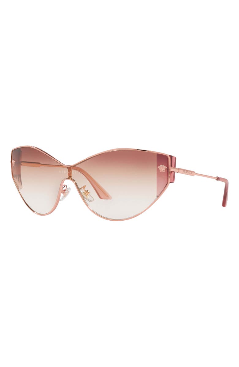 Versace Cat Eye Sunglasses, Alternate, color, Pale Rose Gold
