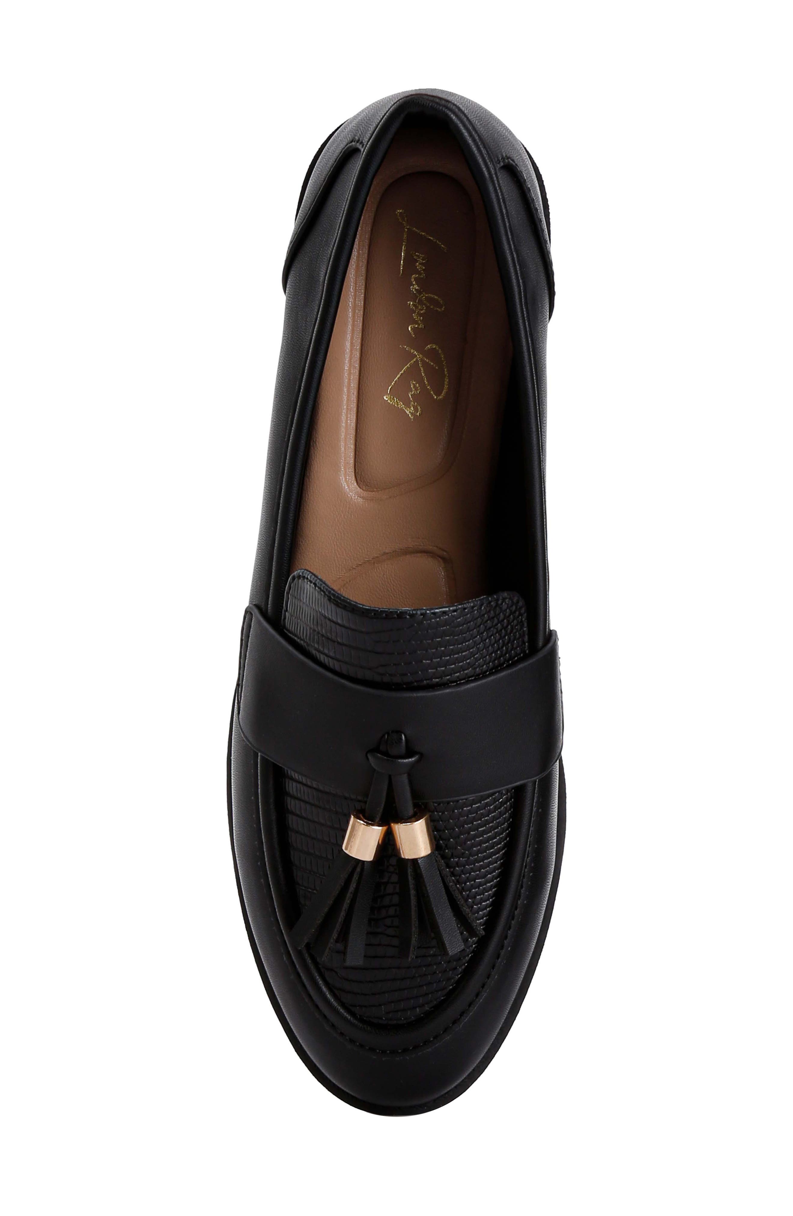 LONDON RAG Alibi Tassel Loafer, Alternate, color, Black