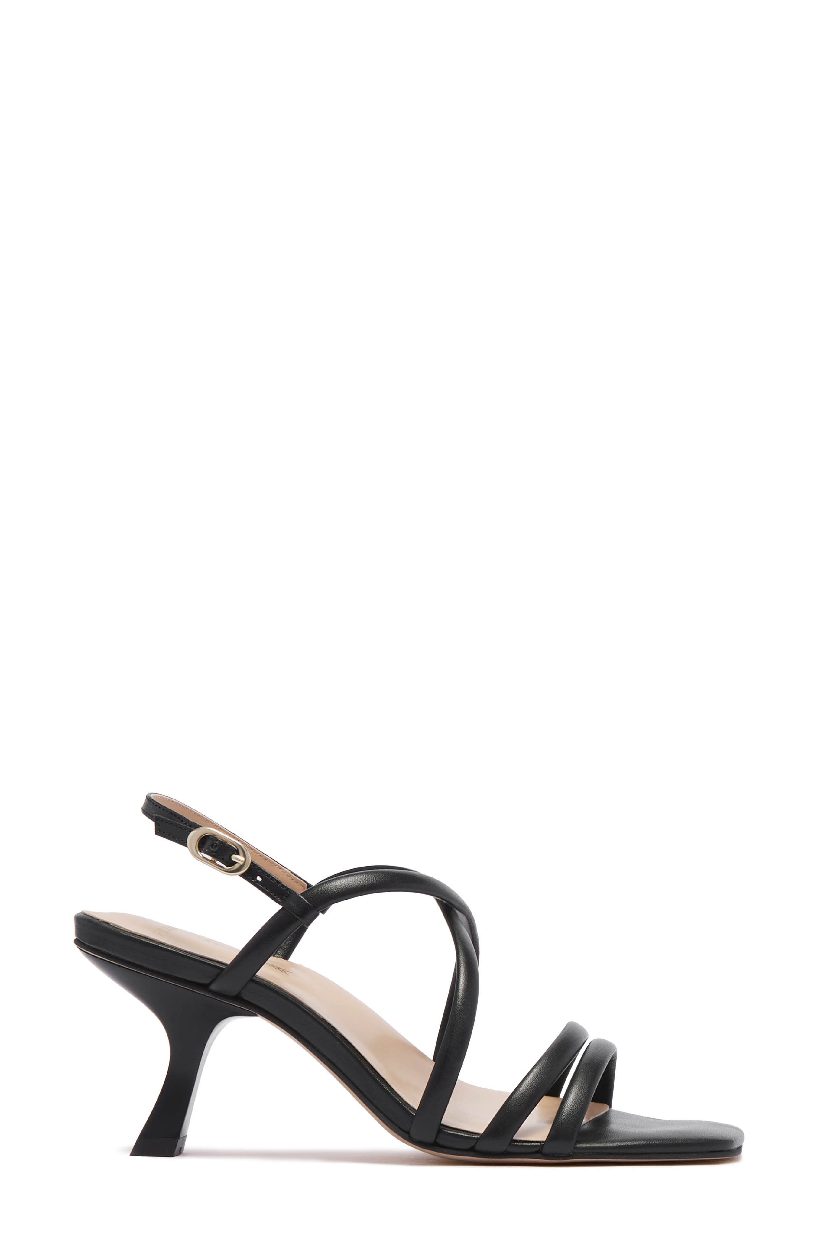 FRANKIE4 Giselle Ankle Strap Slide Sandal, Alternate, color, Black