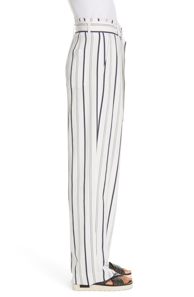 Vince Belted Stripe Pants, Alternate, color, 