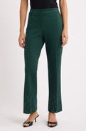 Anne Klein Embellished Ankle Flare Pants