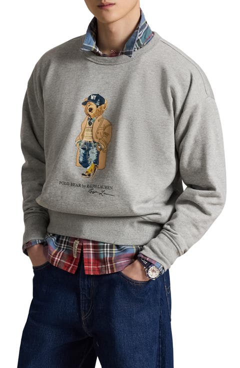 Polo Bear Fleece Crewneck Sweatshirt