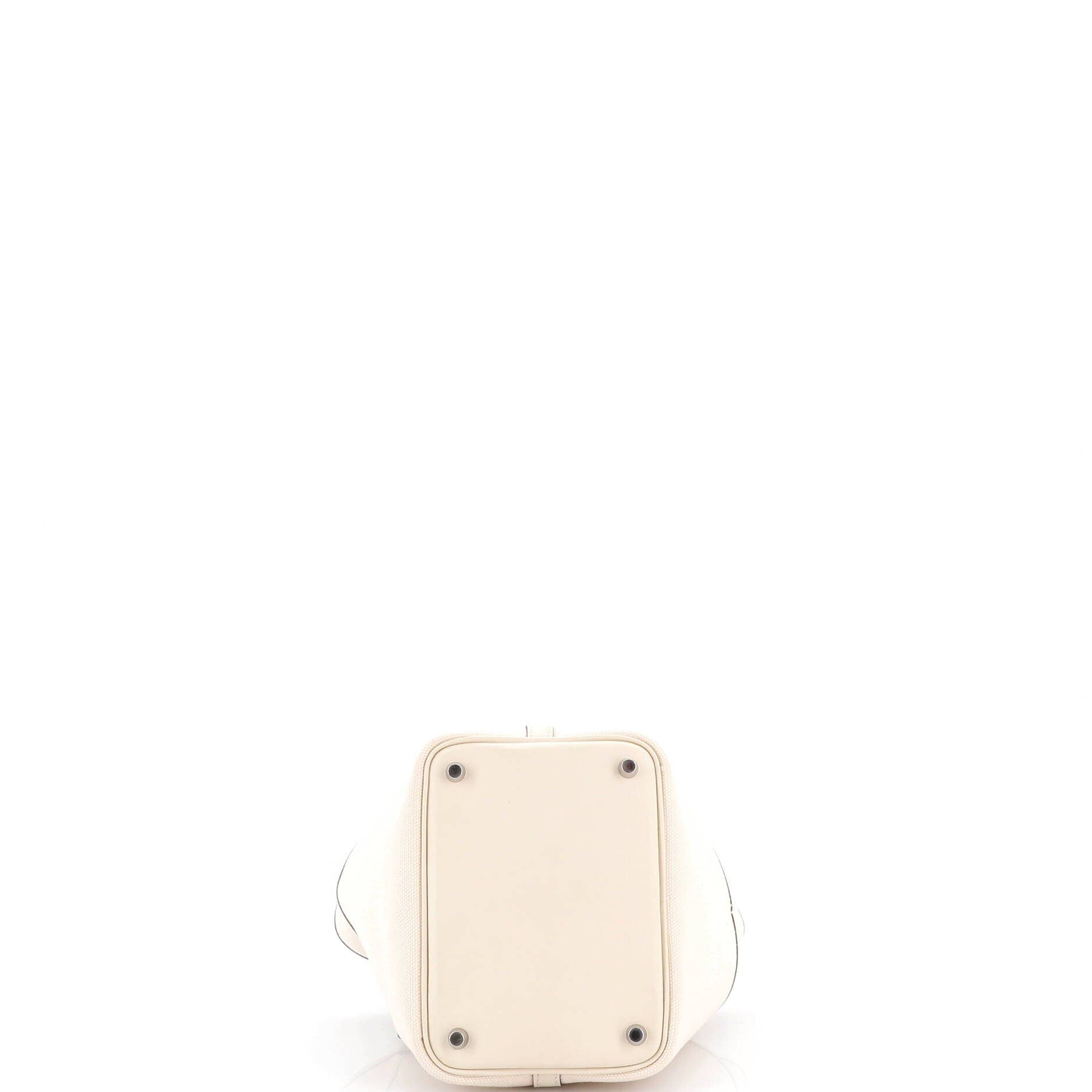 Pre-Owned Hermes Cargo Picotin Lock Bag Canvas and Swift PM, Alternate, color, Nata