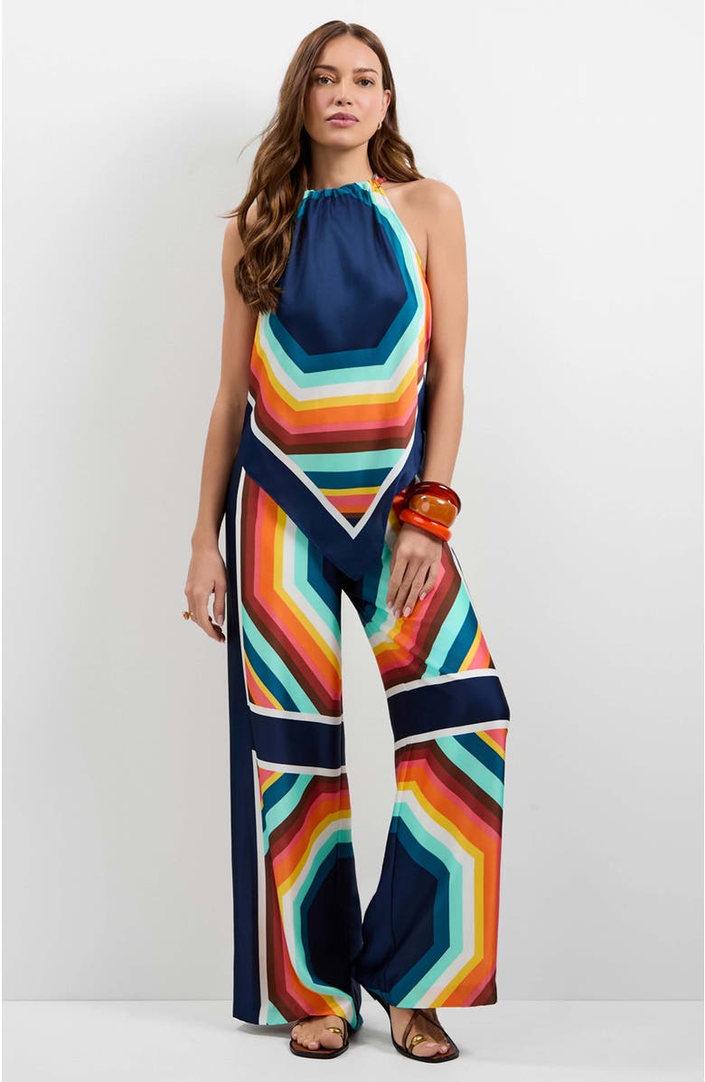 Trina Turk Lavani Halter Neck Top, Main, color, Siena