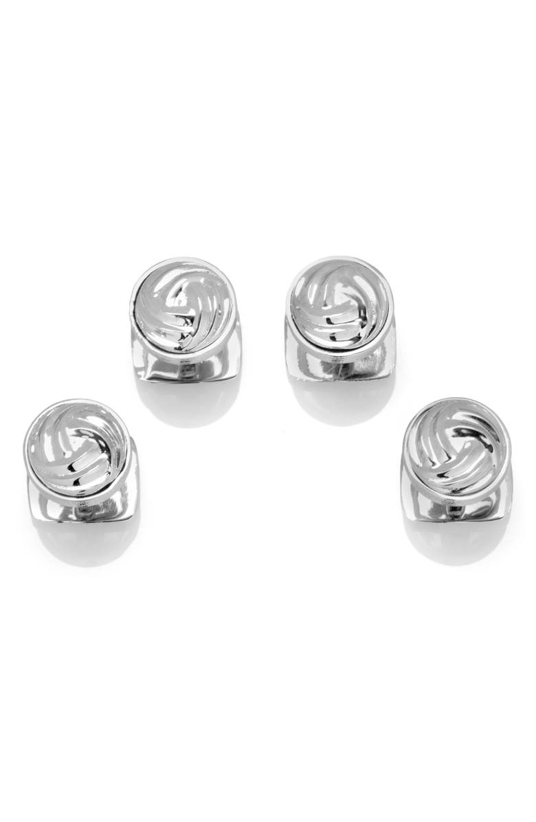 Cufflinks, Inc. Modern Knot Cuff Link & Shirt Stud Set, Alternate, color, 