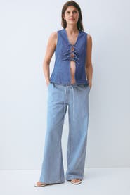 H&M Mama denim drawstring pants