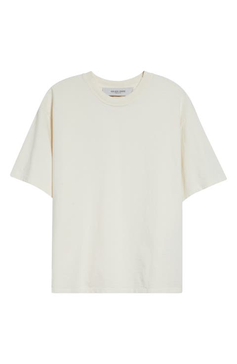 Distressed Boxy Cotton T-Shirt