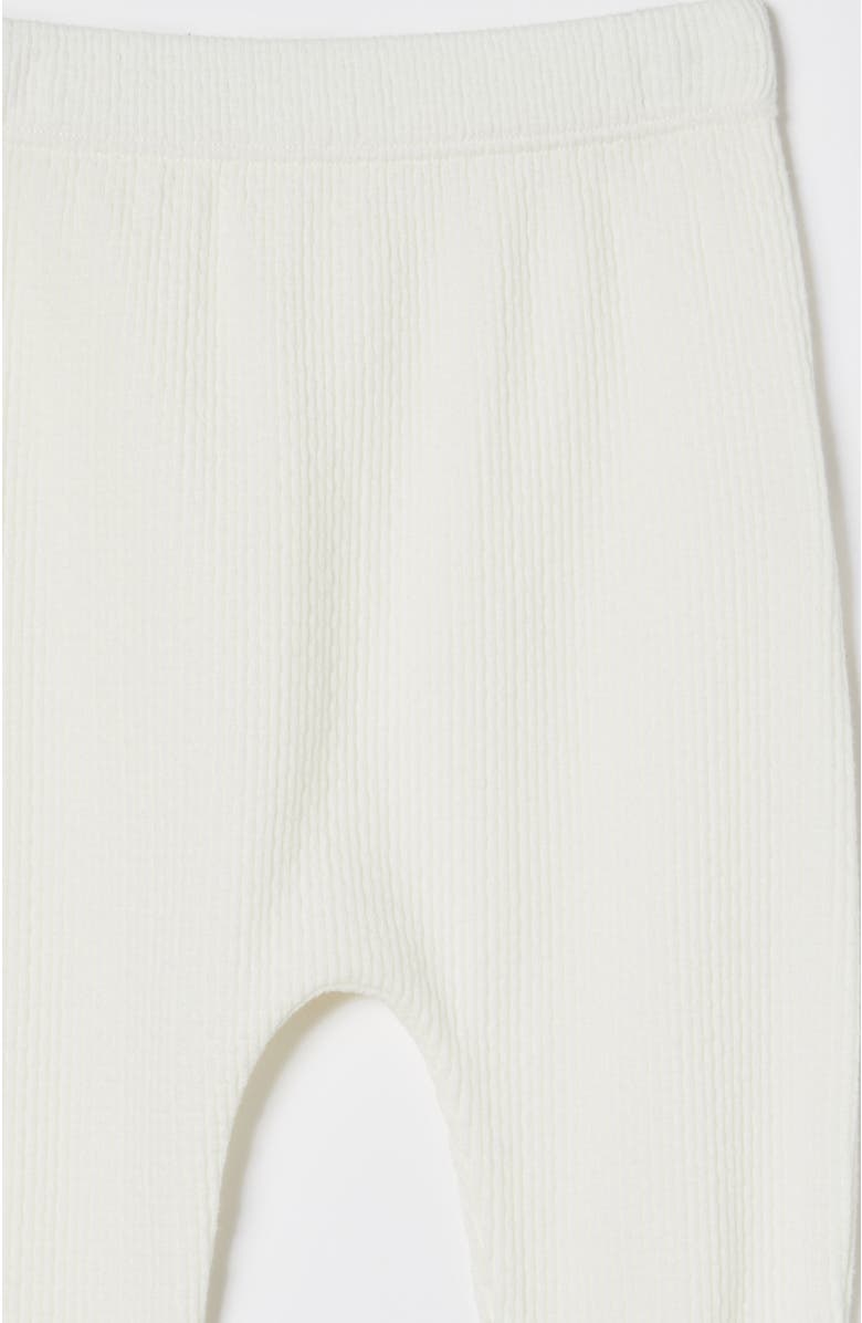 Cotton On Kids Organic Pointelle Legging, Alternate, color, Milk