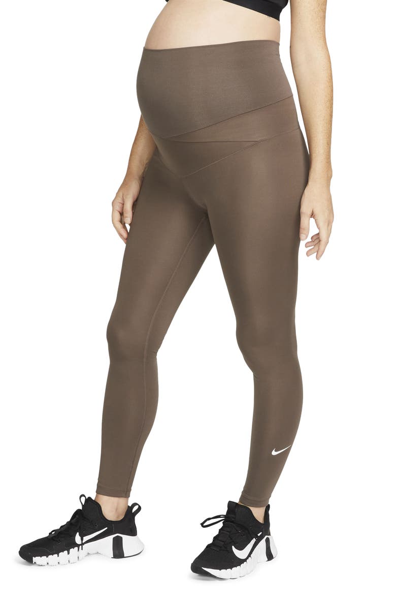 Performance Maternity Leggings, Main, color, IRONSTONE/ WHITE
