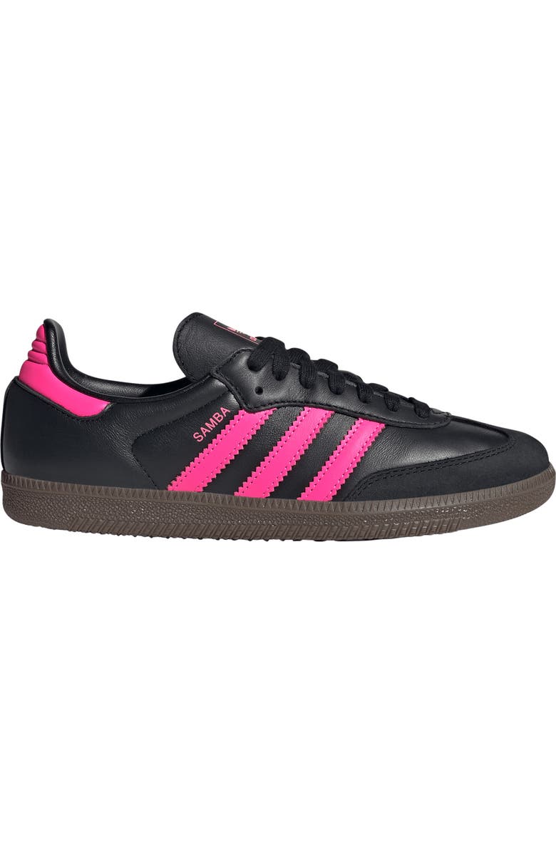 adidas Gender Inclusive Samba OG Sneaker, Alternate, color, Black/ Lucid Pink/ Gum