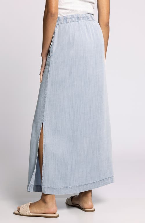 Thread & Supply Briar Chambray Maxi Skirt In Blue