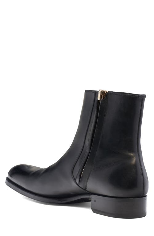 Tom Ford Elkan Cap Toe Chelsea Boot In 1n001 Black