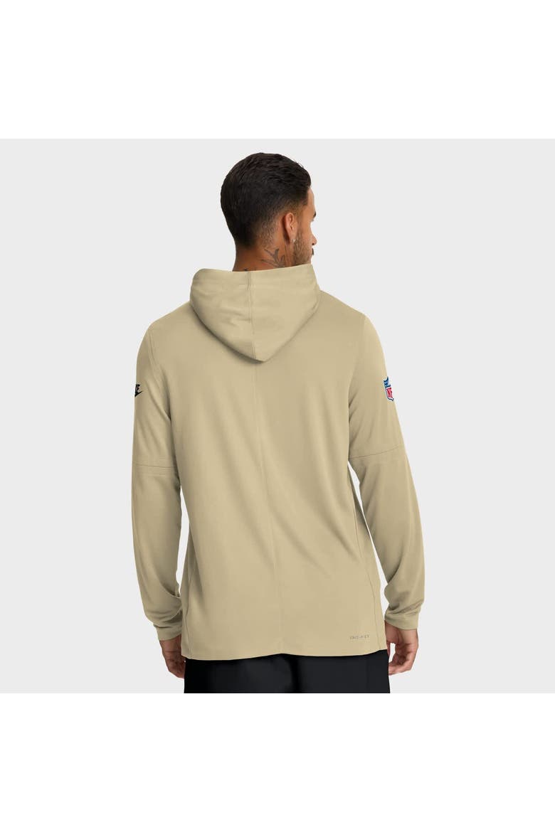 Men's Nike Gold New Orleans Saints Sideline Alt Pack Dri-FIT Lightweight Hooded Top, Alternate, color, Gold