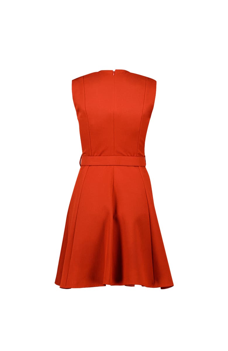IVONNE A-Line Belted Dress, Alternate, color, Chedron