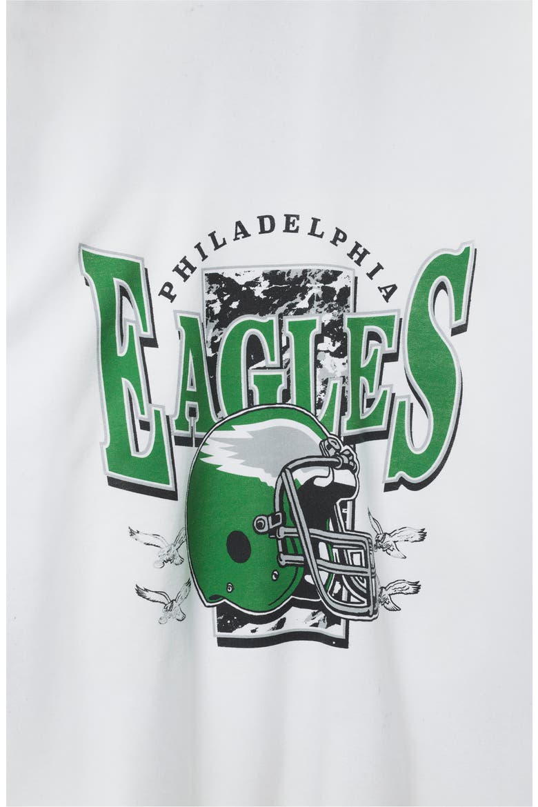 Philadelphia Eagles Conversion Graphic Sweatshirt, Alternate, color, WHITE