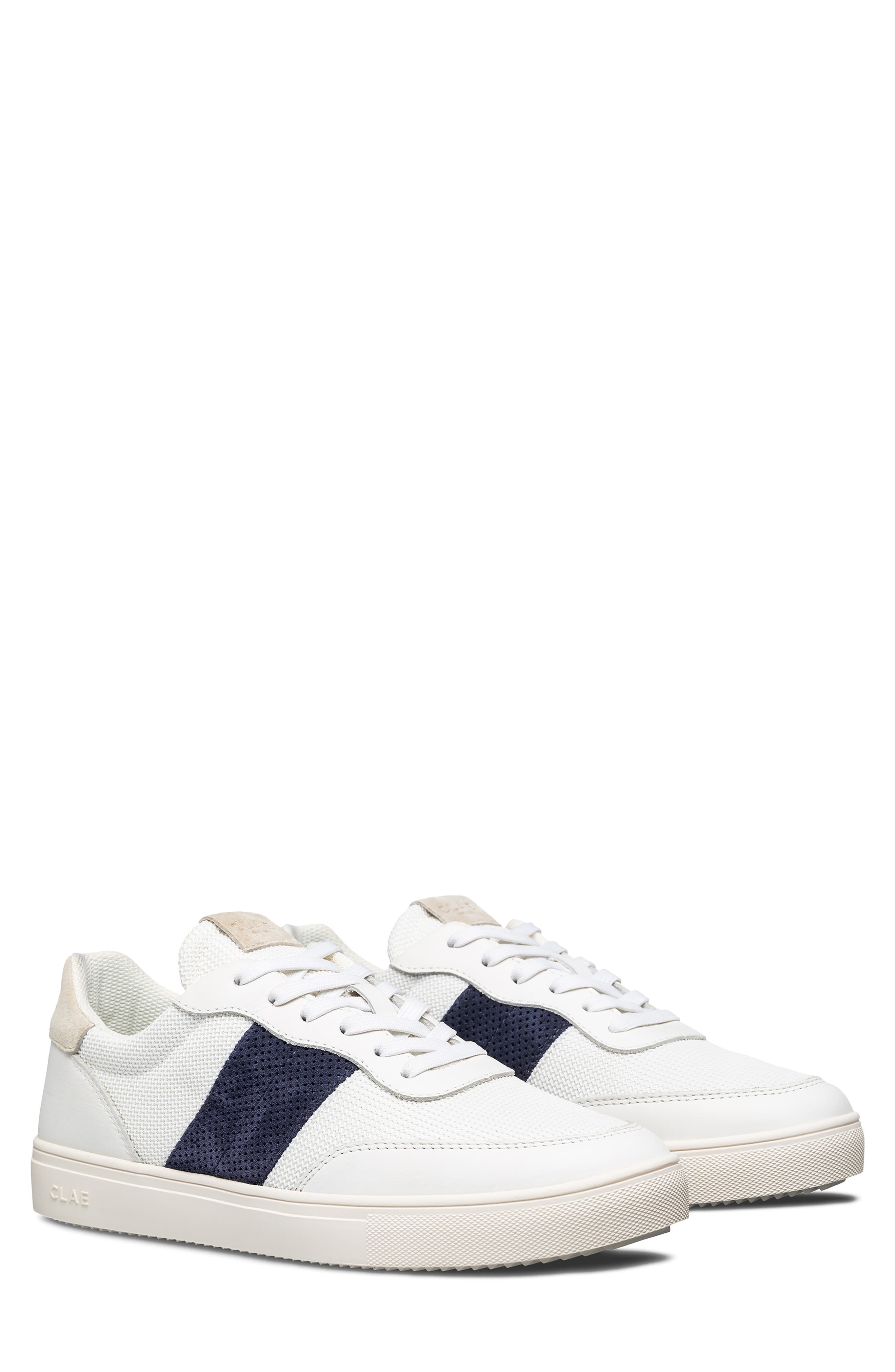 CLAE Davis Sneaker, Main, color, White Navy Wood Ash