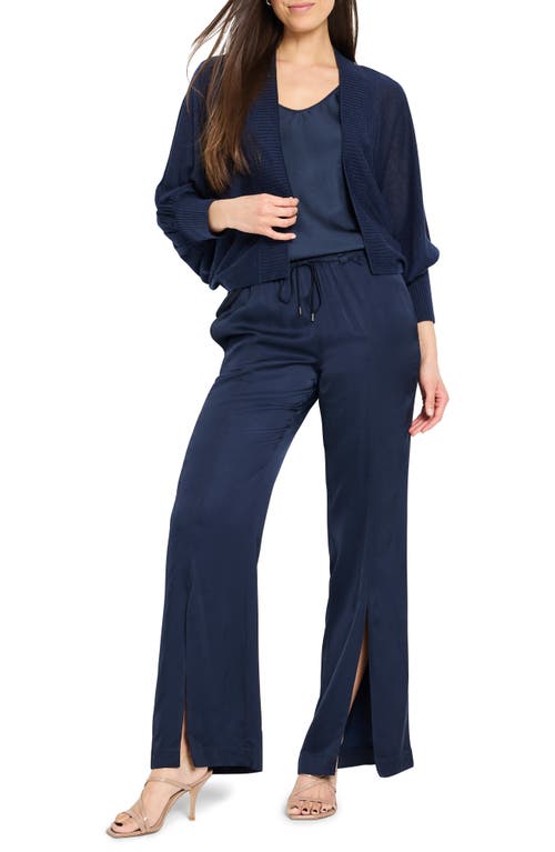 Nic + Zoe Nic+zoe Crush Open Front Cardigan In Dark Indigo
