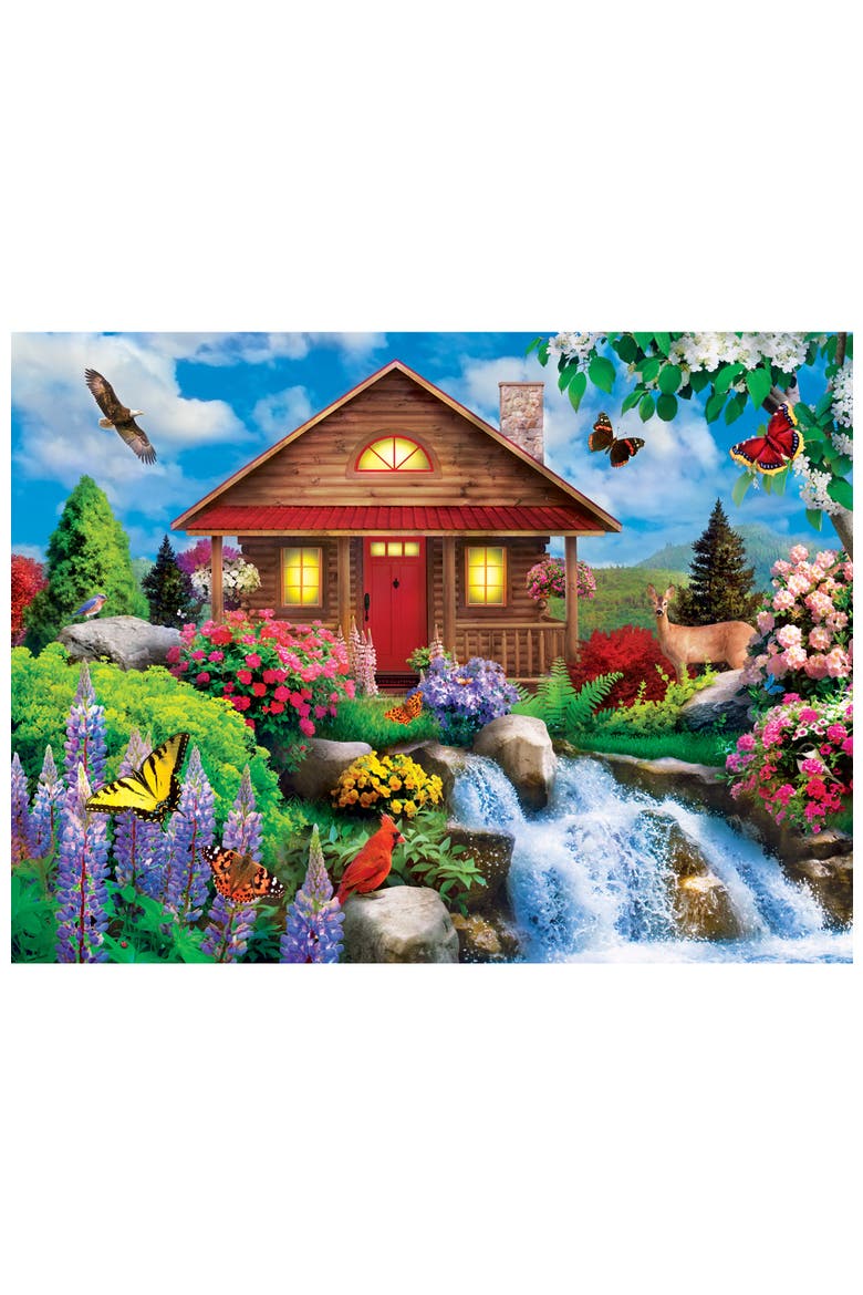 Floral Falls 750 Piece Jigsaw Puzzle, Alternate, color, Multicolor