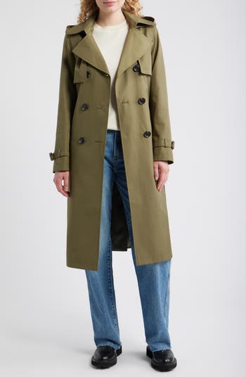 Sam Edelman Double Breasted Belted Trench Coat 