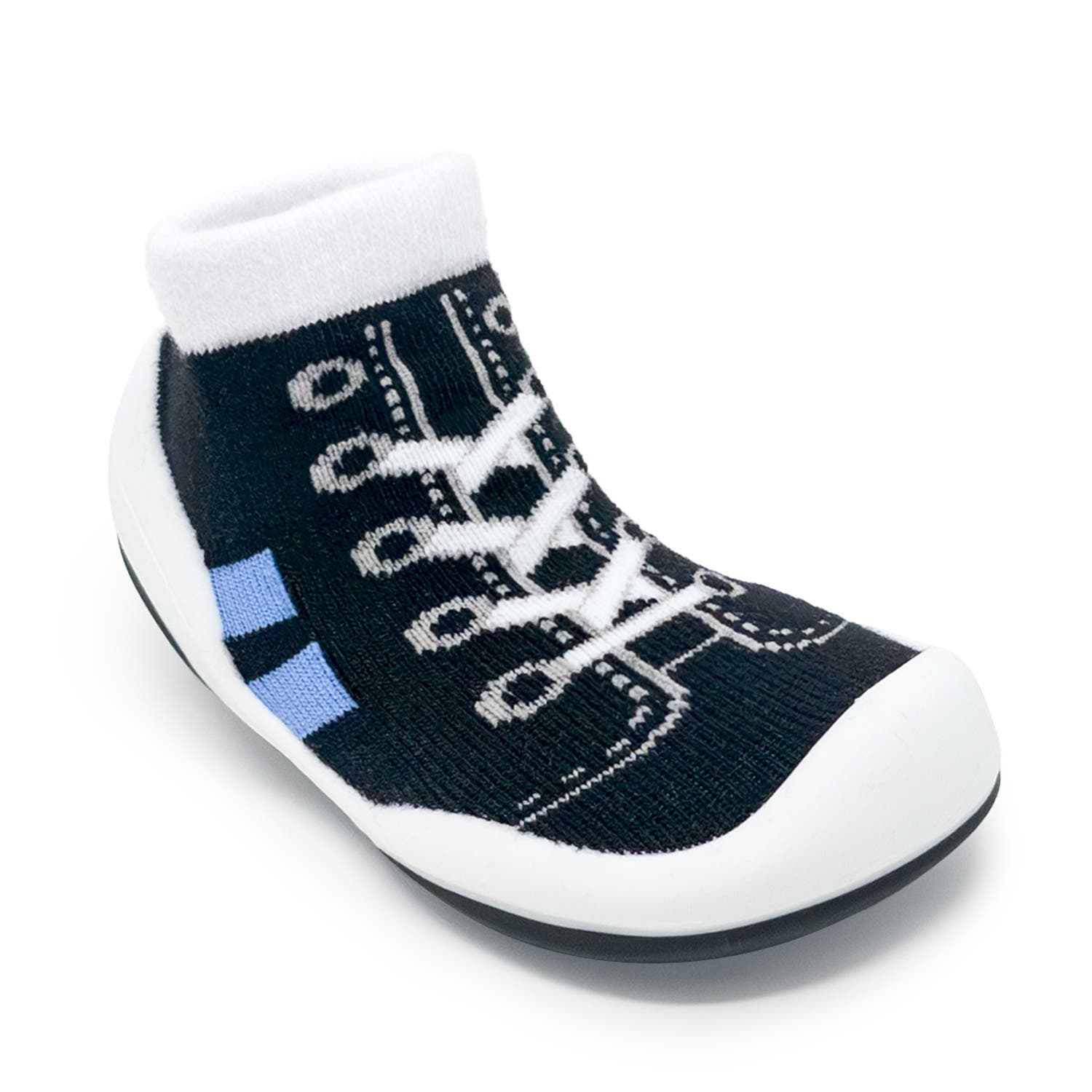 Komuello Toddler Sock Shoes Runner - Black, Alternate, color, Black